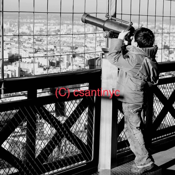 Eiffel Tower Lookout - Photo Print w/ Black Frame - Picture 4 of 4